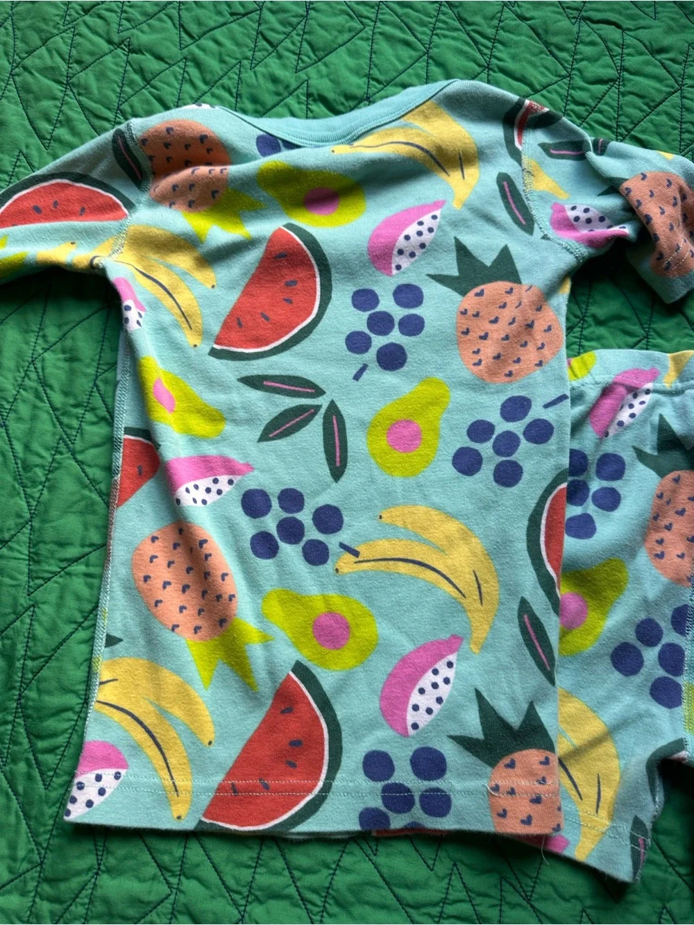 Hanna Andersson Fruit-Print Long Sleeve Pajama Set